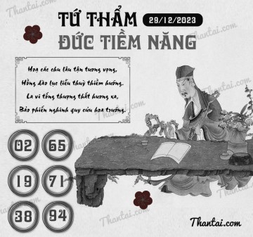 TỨ THẨM ĐỨC TIỀM NĂNG 29/12/2023