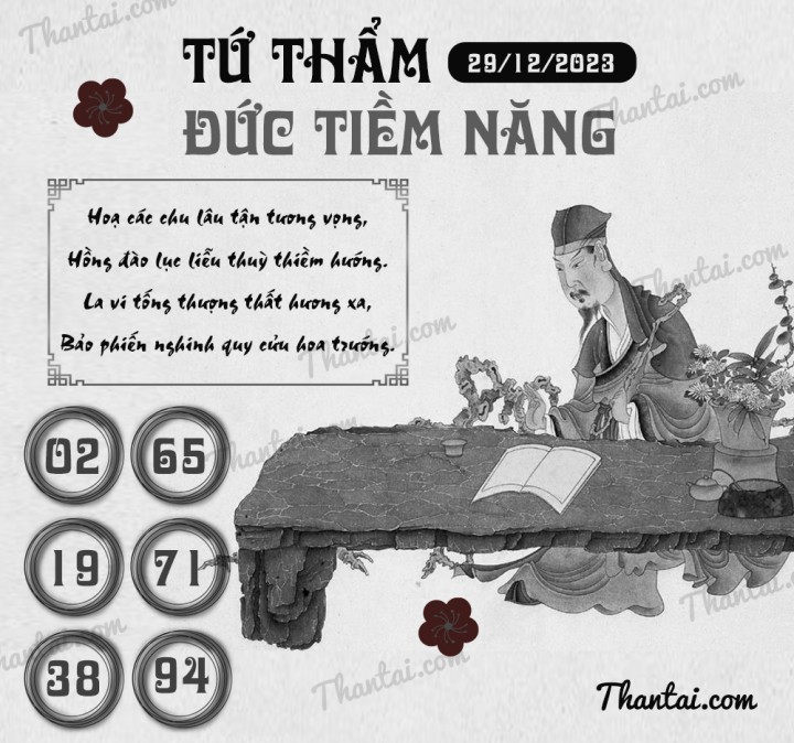 TỨ THẨM ĐỨC TIỀM NĂNG 14/12/2023