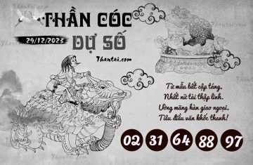 THẦN CÓC DỰ SỐ 29/12/2023