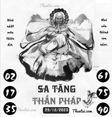 SA TĂNG THẦN PHÁP 29/12/2023