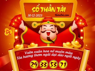 SỔ THẦN TÀI 30/12/2023