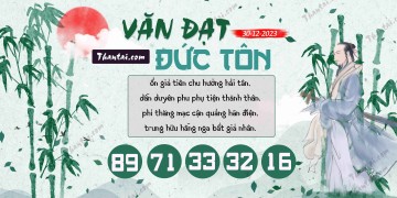 Văn Đạt Đức Tôn 30/12/2023