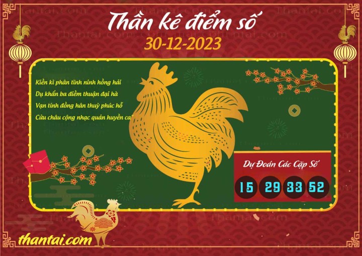 Thần Kê Điểm Số 15/12/2023