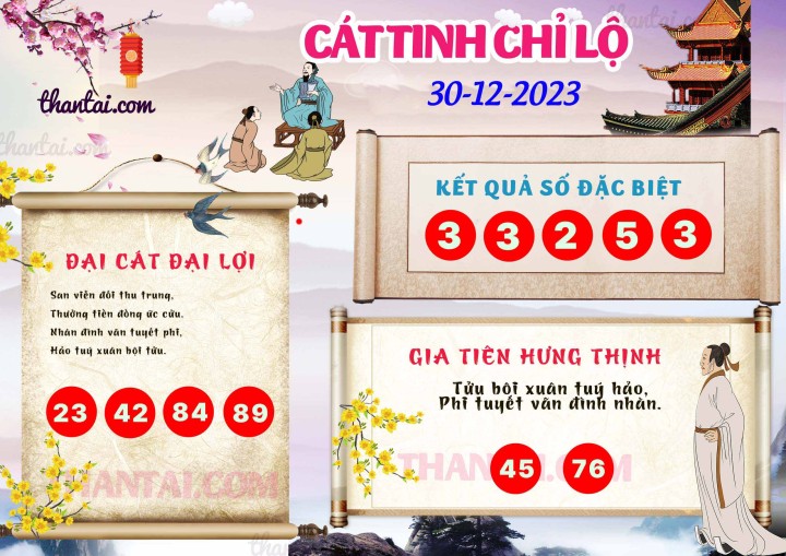 CÁT TINH CHỈ LỘ 15/12/2023
