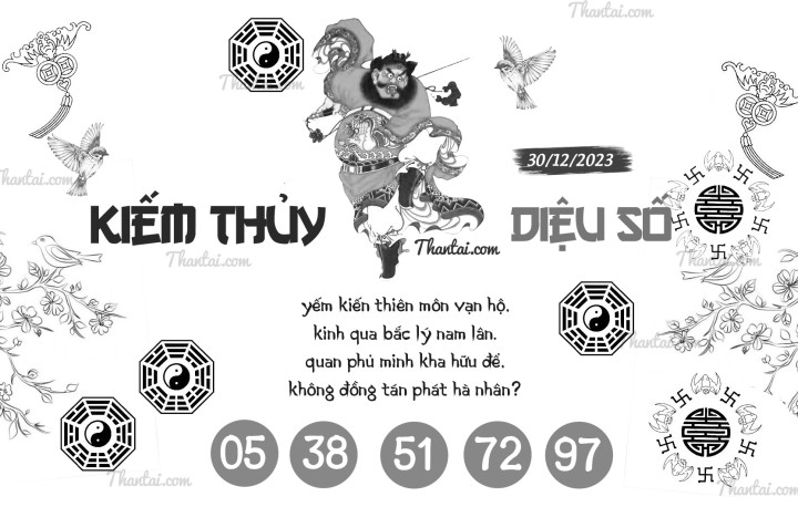 KIẾM THỦY DIỆU SỐ 15/12/2023