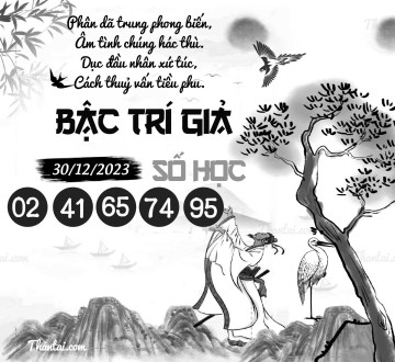 BẬC TRÍ GIẢ SỐ HỌC 30/12/2023