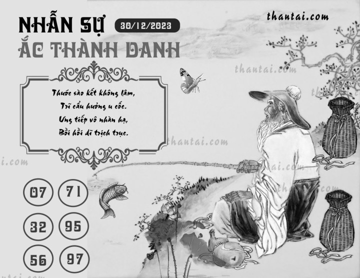 NHẪN SỰ ẮC THÀNH DANH 15/12/2023