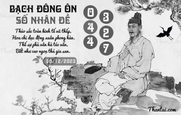 BẠCH ĐÔNG ÔN 30/12/2023