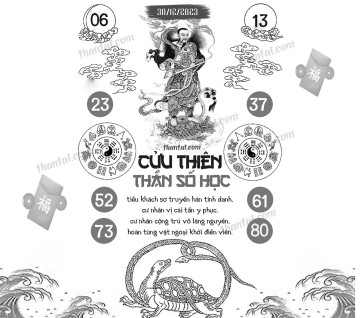 CỬU THIÊN THẦN SỐ HỌC 30/12/2023
