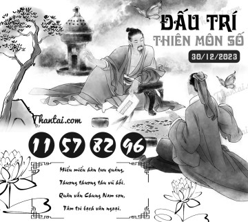 ĐẤU TRÍ THIÊN MÔN SỐ 30/12/2023