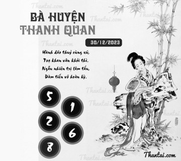 BÀ HUYỆN THANH QUAN 30/12/2023