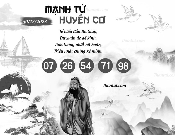 MẠNH TỬ HUYỀN CƠ 15/12/2023