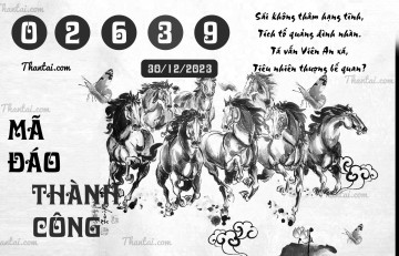 MÃ ĐÁO THÀNH CÔNG 30/12/2023