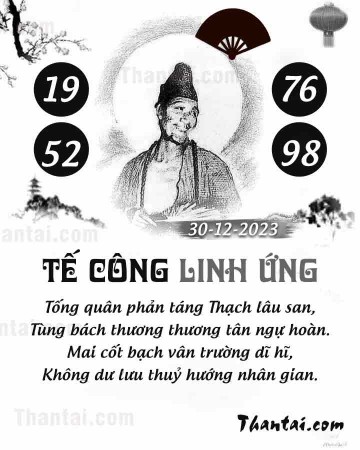 TẾ CÔNG LINH ỨNG 30/12/2023