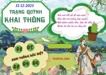 Trạng Quỳnh Khai Thông 31/12/2023