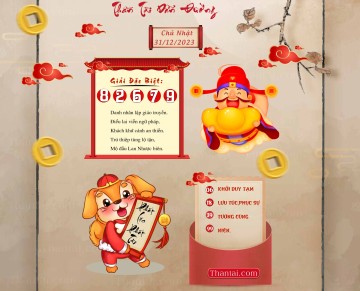 THẦN TÀI DẪN ĐƯỜNG 31/12/2023