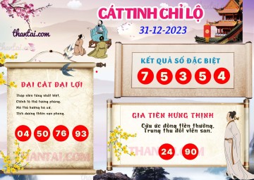 CÁT TINH CHỈ LỘ 31/12/2023