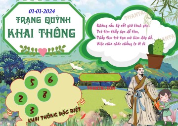 Trạng Quỳnh Khai Thông 01/01/2024