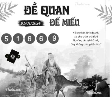 ĐỀ QUAN ĐẾ MIẾU 01/01/2024