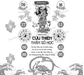 CỬU THIÊN THẦN SỐ HỌC 01/01/2024