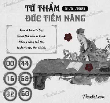 TỨ THẨM ĐỨC TIỀM NĂNG 01/01/2024