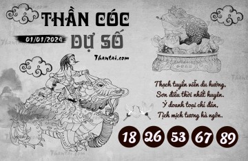 THẦN CÓC DỰ SỐ 01/01/2024