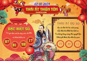 Thái Ất Thiên Tôn 02/01/2024