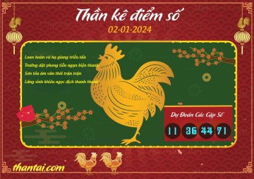 Thần Kê Điểm Số 02/01/2024