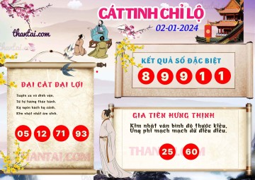 CÁT TINH CHỈ LỘ 02/01/2024