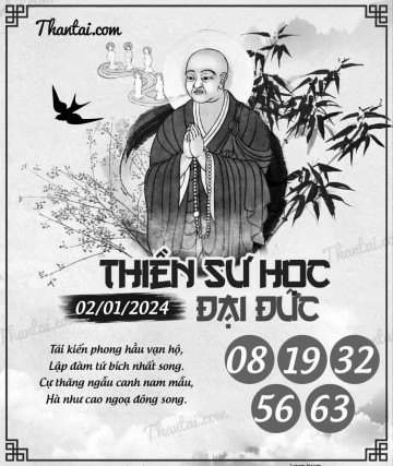 THIỀN SƯ HỌC ĐẠI ĐỨC 02/01/2024