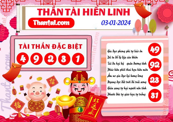 THẦN TÀI HIỂN LINH 19/12/2023