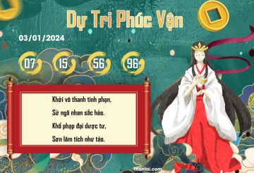 DỰ TRI PHÚC VẬN 03/01/2024