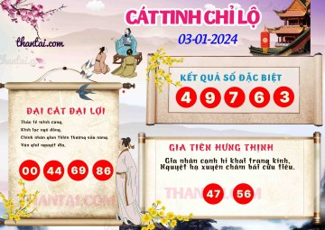 CÁT TINH CHỈ LỘ 03/01/2024