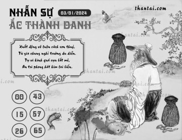 NHẪN SỰ ẮC THÀNH DANH 03/01/2024