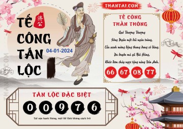 Tế Công Tán Lộc 04/01/2024