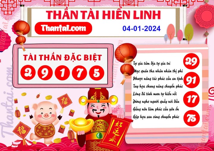 THẦN TÀI HIỂN LINH 20/12/2023