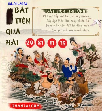 BÁT TIÊN QUÁ HẢI 04/01/2024
