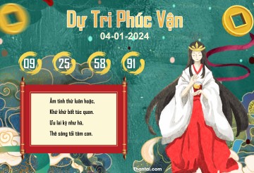 DỰ TRI PHÚC VẬN 04/01/2024