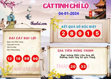 CÁT TINH CHỈ LỘ 04/01/2024