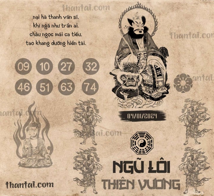 NGŨ LÔI THIÊN VƯƠNG 20/12/2023