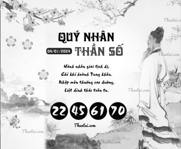 QUÝ NHÂN THẦN SỐ 04/01/2024