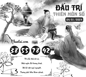 ĐẤU TRÍ THIÊN MÔN SỐ 04/01/2024