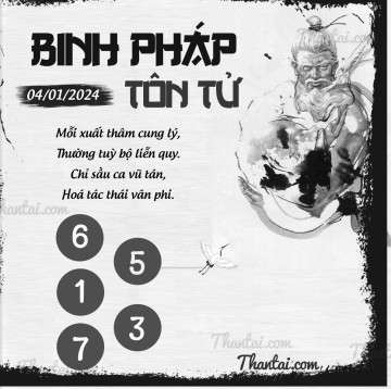 BINH PHÁP TÔN TỬ 04/01/2024