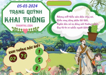 Trạng Quỳnh Khai Thông 05/01/2024