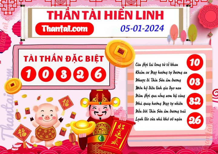 THẦN TÀI HIỂN LINH 21/12/2023