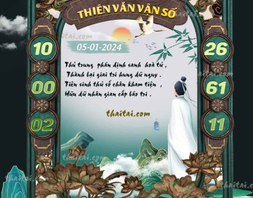 THIÊN VĂN VẬN SỐ 05/01/2024