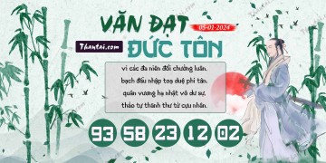 Văn Đạt Đức Tôn 05/01/2024