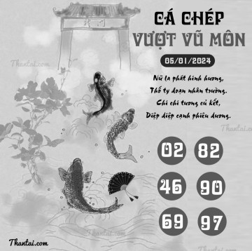 CÁ CHÉP VƯỢT VŨ MÔN 05/01/2024