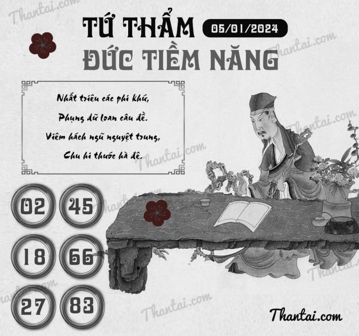 TỨ THẨM ĐỨC TIỀM NĂNG 21/12/2023