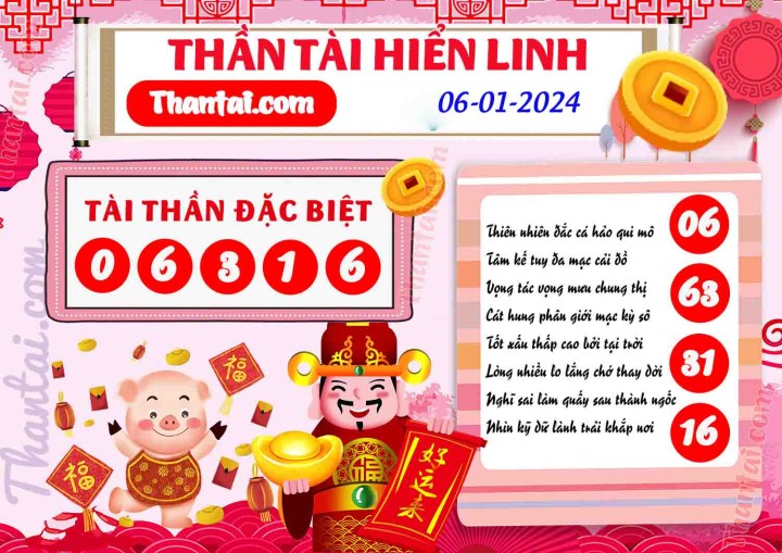 THẦN TÀI HIỂN LINH 22/12/2023